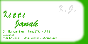 kitti janak business card